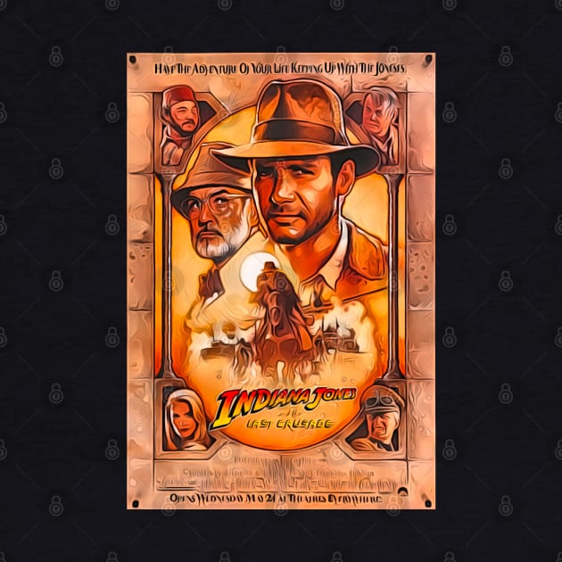 Indiana jones retro last crusade by SAN ART STUDIO 